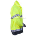 Men's Hi Vis Waterproof Breathable Rain Jacket